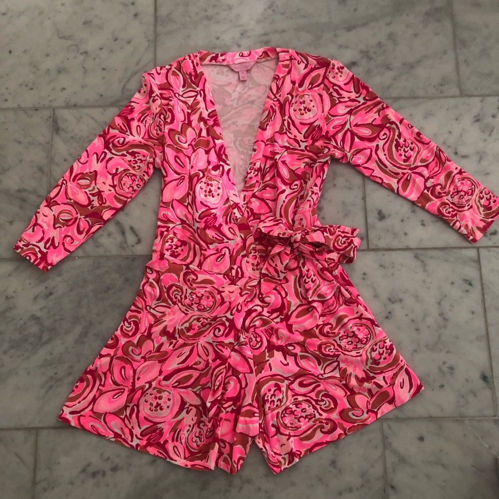 Lilly Pulitzer fuschia romper
